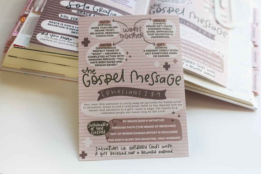 Gospel Message Tip-in Sheet - Kingfolk Co