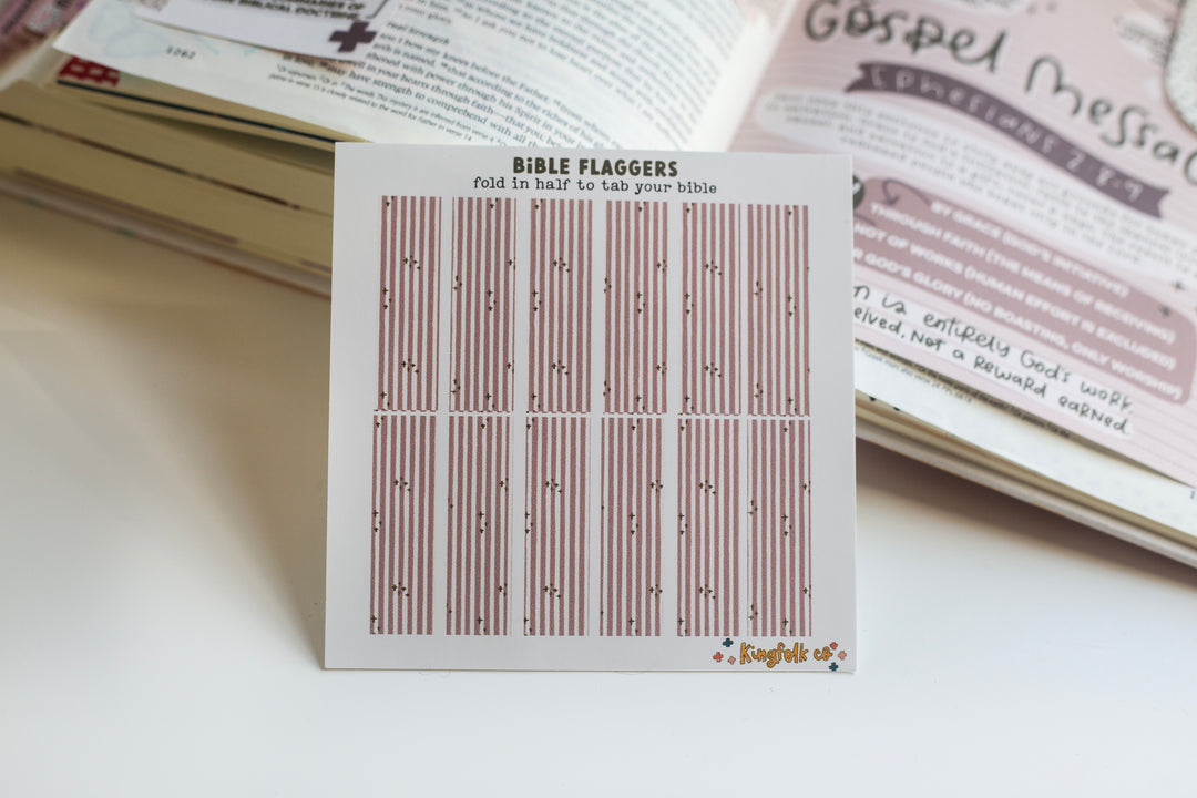 Brown Stripe Solas Bible Flaggers - Kingfolk Co