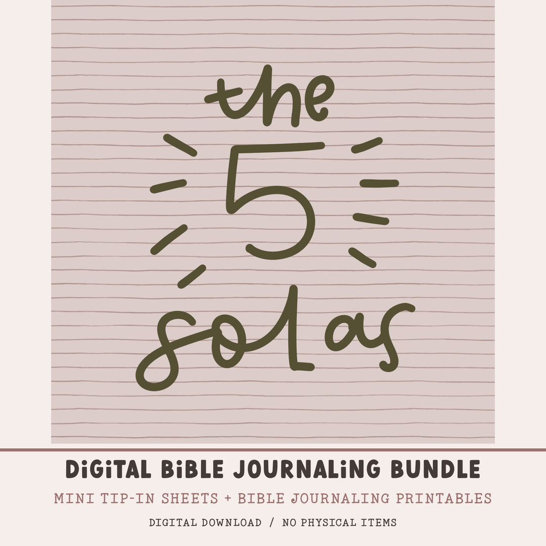 The Solas / Reformation Day | Digital Bible Study Bundle - Kingfolk Co
