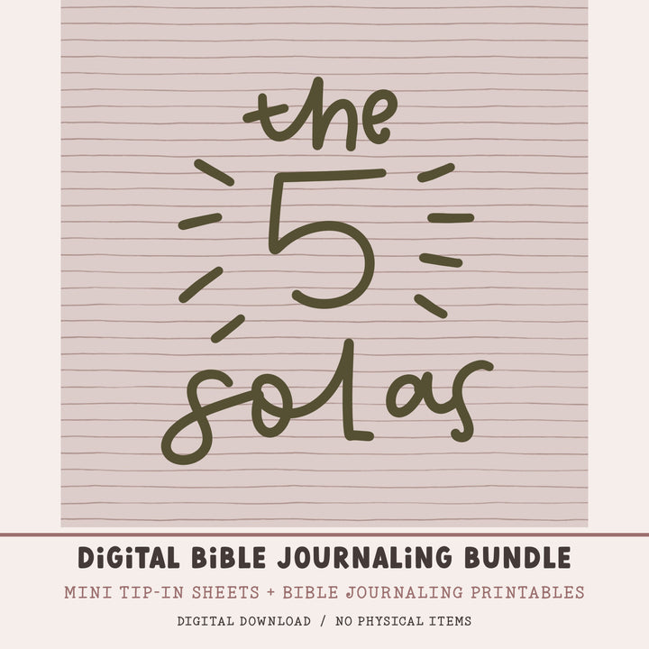 The Solas / Reformation Day | Digital Bible Study Bundle - Kingfolk Co