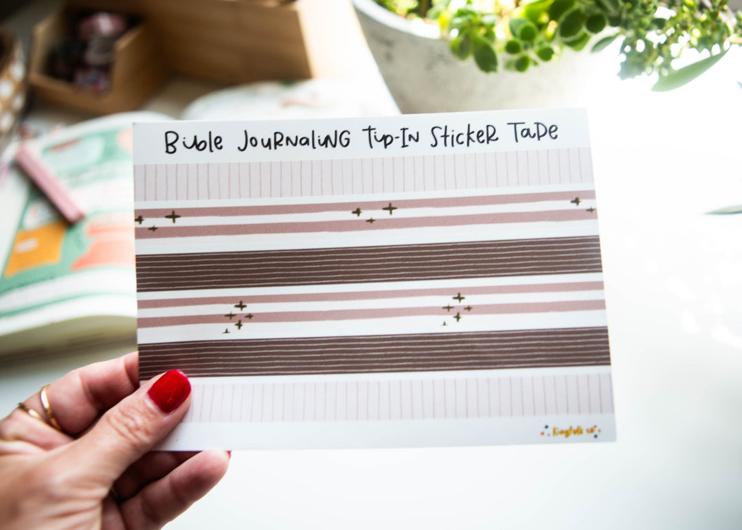 Solas Study Tip-in TAPE Sticker Sheet - Kingfolk Co