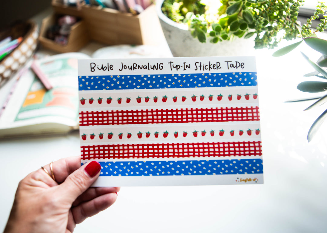 Fruit of the Spirit Tip-in TAPE Sticker Sheet - Kingfolk Co