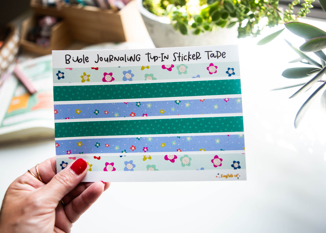 Alive in Christ Tip-in TAPE Sticker Sheet - Kingfolk Co