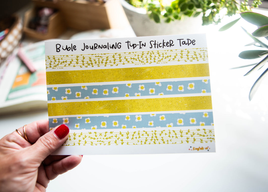 For Such a Time as This Esther Tip-in TAPE Sticker Sheet - Kingfolk Co