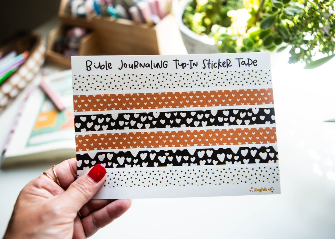 Loved Beyond Measure Tip-in TAPE Sticker Sheet - Kingfolk Co
