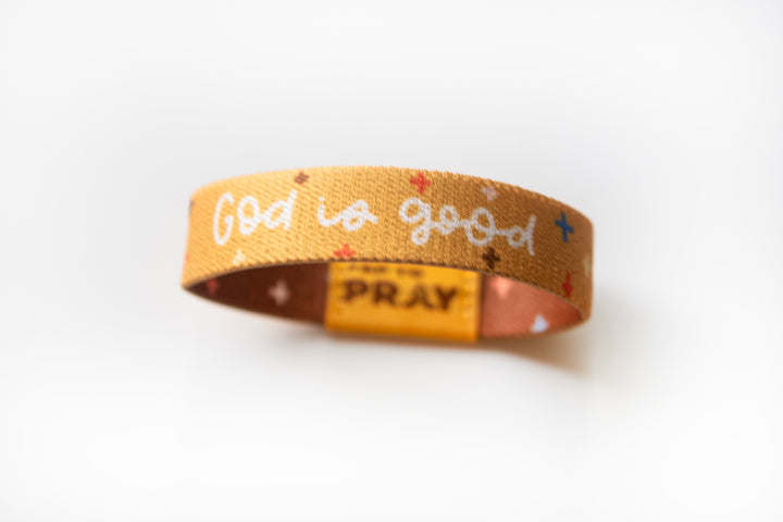 God is Good Tap to Pray® Stretchy Bracelet - Kingfolk Series Collab with Versible Tap to Pray