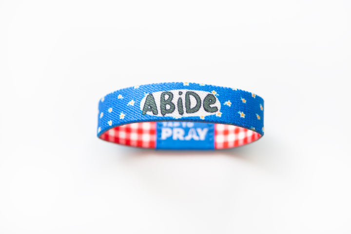 Abide Tap to Pray® Stretchy Bracelet - Kingfolk Series Collab with Versible Tap to Pray