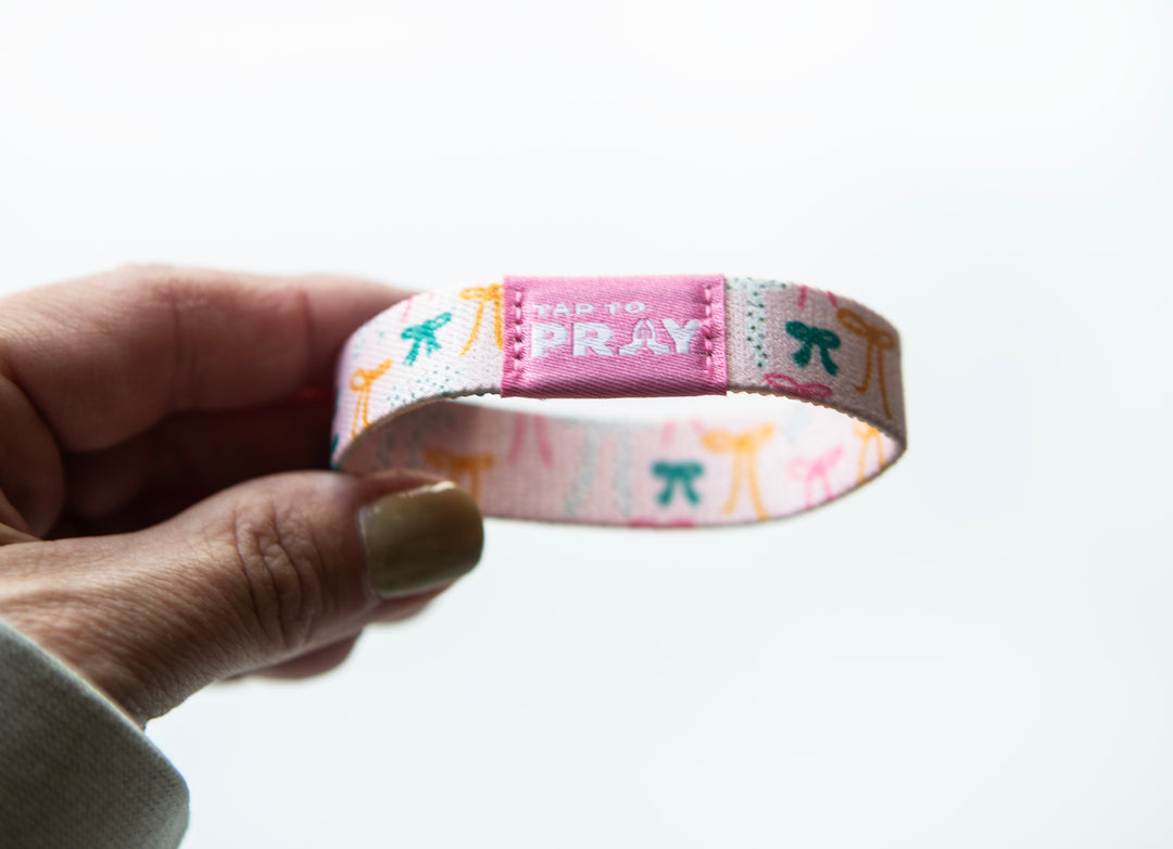Fearfully and Wonderfully Made Tap to Pray® Stretchy Bracelet - Kingfolk Series Collab with Versible Tap to Pray