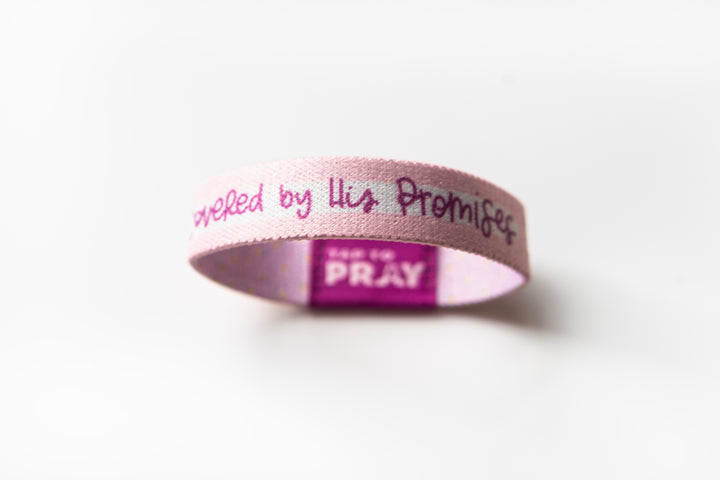 Covered by His Promises Tap to Pray® Stretchy Bracelet - Kingfolk Series Collab with Versible Tap to Pray