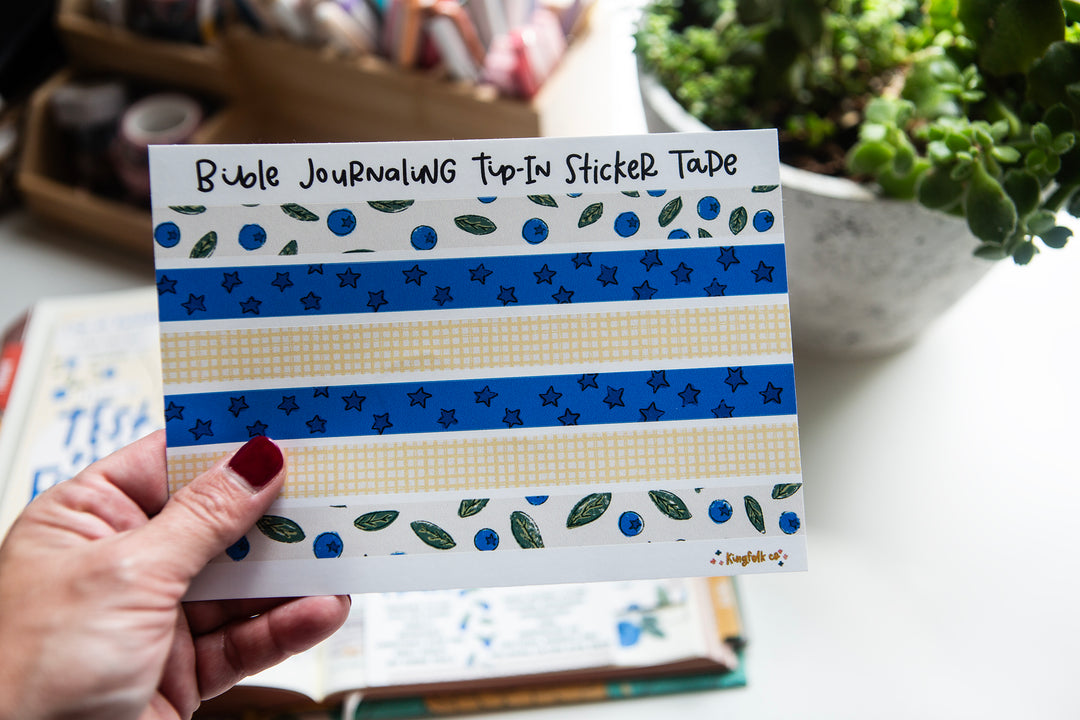 By Their Fruit Tip-in TAPE Sticker Sheet - Kingfolk Co