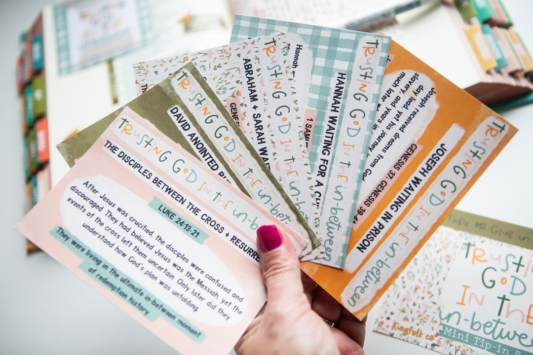 Trusting God in the In-between Mini Tip-in Sheet Bundle (Set of 5) - Kingfolk Co