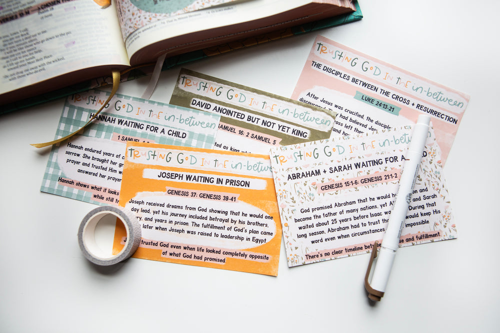 Trusting God in the In-between Mini Tip-in Sheet Bundle (Set of 5) - Kingfolk Co