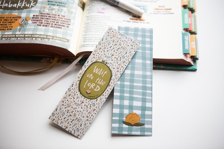 Wait on the Lord bookmark - Kingfolk Co