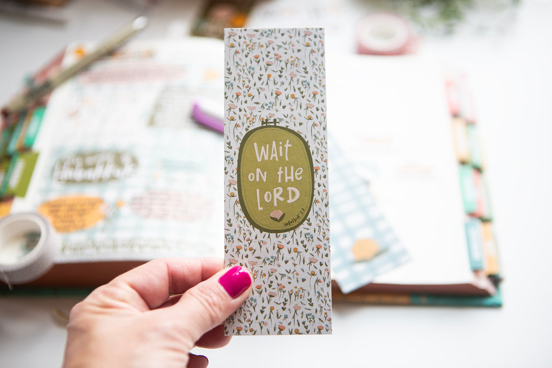Wait on the Lord bookmark - Kingfolk Co