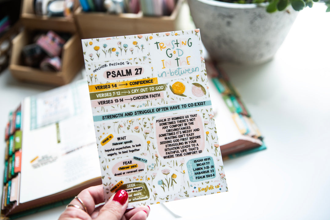 Trusting God in the In-Between Sticker Sheet - Kingfolk Co