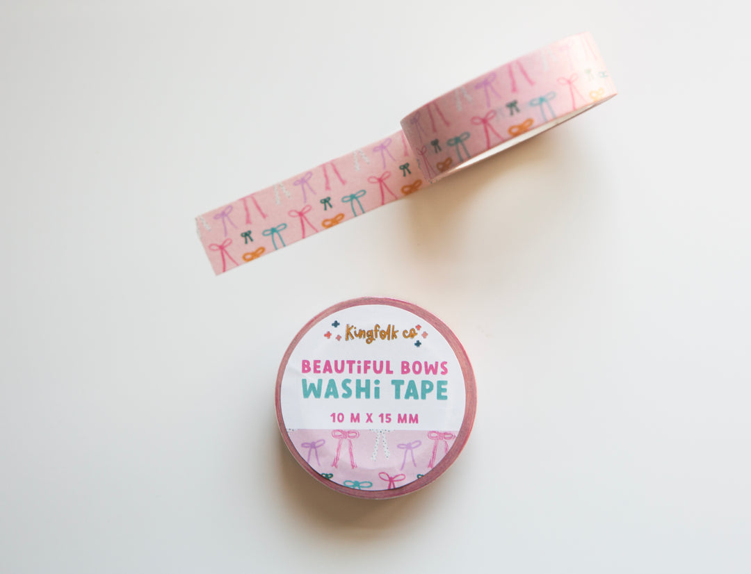 Beautiful Bows Journaling Washi Tape - Kingfolk Co