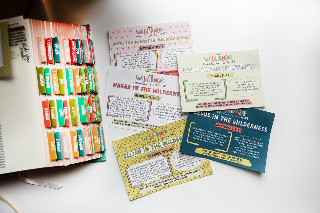 Wilderness Throughout Scripture Mini Tip-in Sheet Bundle (Set of 5) - Kingfolk Co