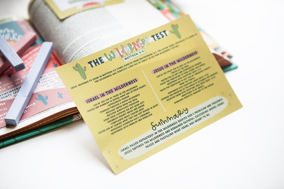 Wilderness Test Matthew 4:4 TIP-IN Sheet - Kingfolk Co