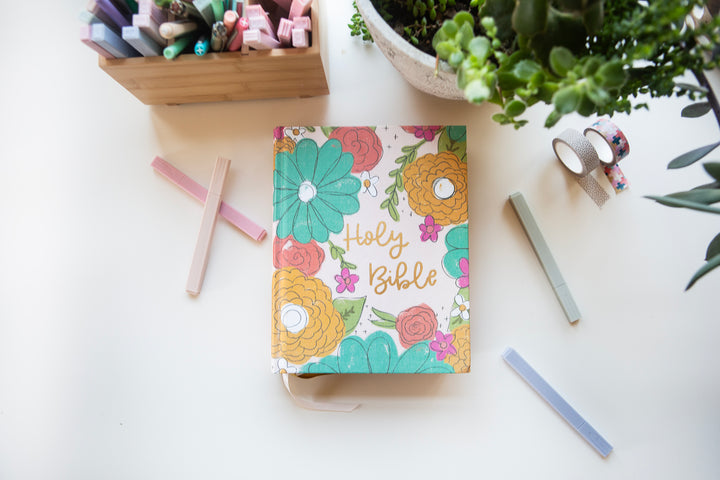 NIV Artisan Collection Journaling Bible -Pink Floral