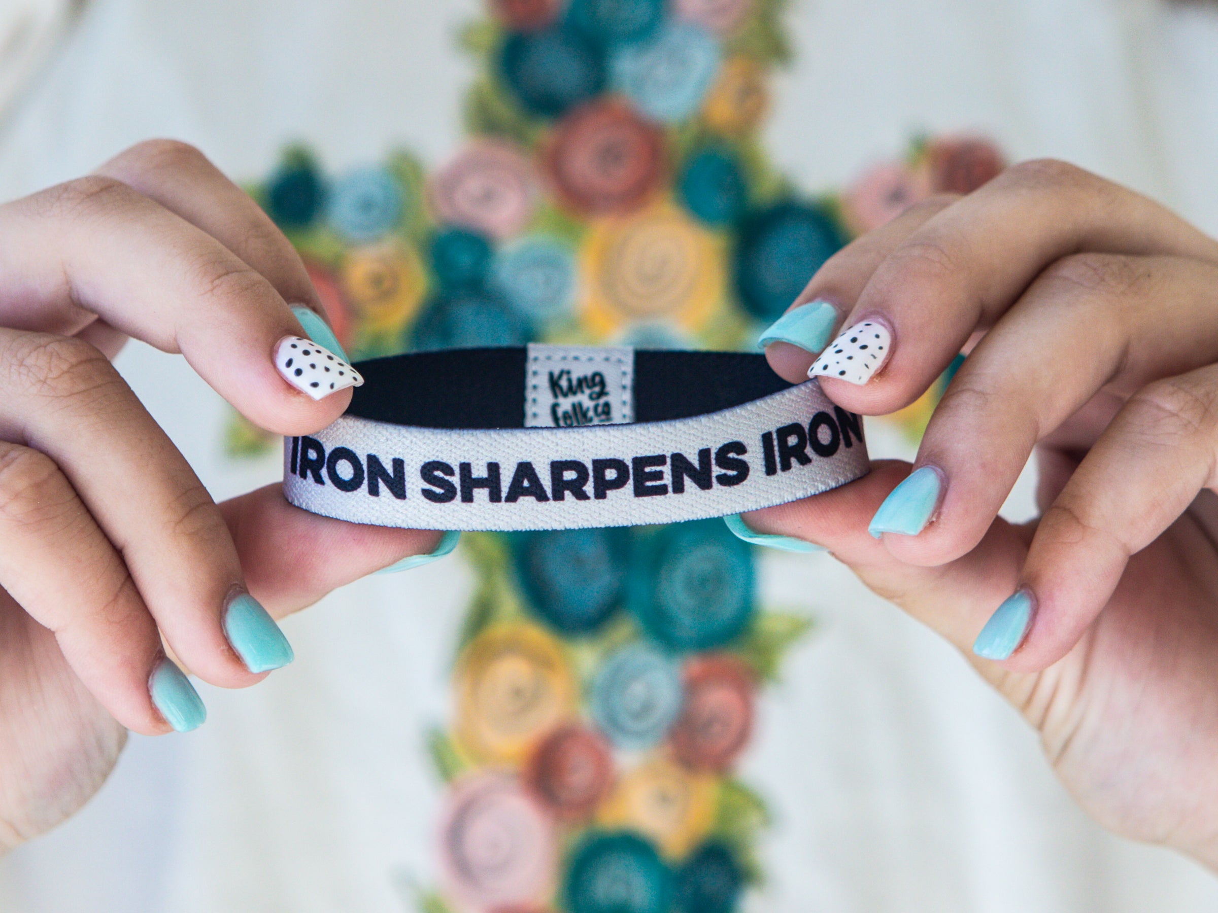 Iron Sharpens Iron MEN S SIZE Stretchy Bracelet Kingfolk Co