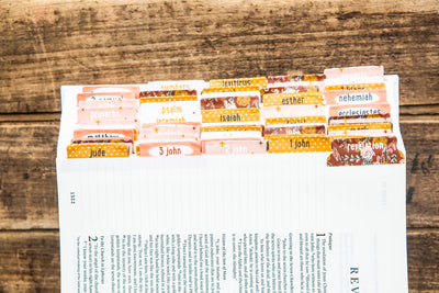 Fall Floral Bible Tabs - Kingfolk Co