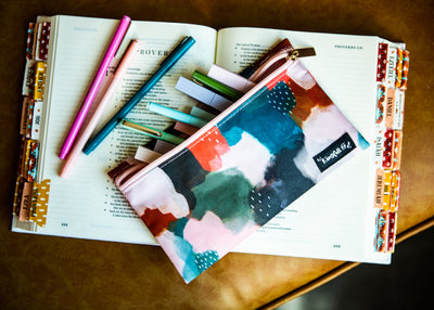 Streets of Israel Pencil + Pen + Highlighter Pouch - Kingfolk Co