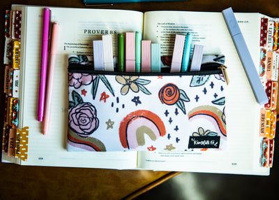 Midnight Mercies Pencil + Pen + Highlighter Pouch - Kingfolk Co