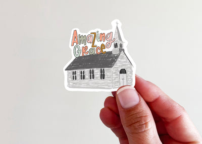 Amazing Grace Church Vinyl Sticker - Kingfolk Co