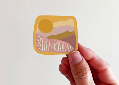 Be Still and Know Sticker - Kingfolk Co