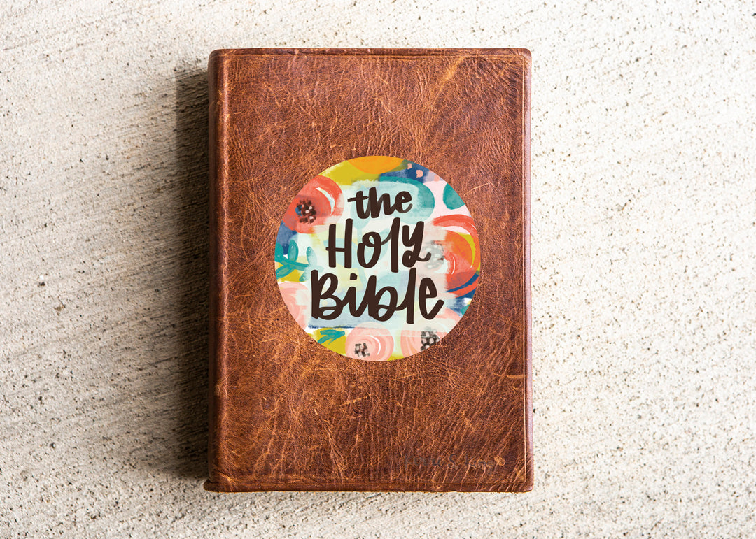 Floral Watercolor Bible Flair Vinyl Sticker Decal - Kingfolk Co
