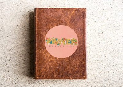 Prayer Changes Everything Bible Flair Vinyl Sticker Decal - Kingfolk Co