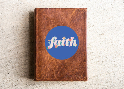 Faith Floral Crosses Bible Flair Vinyl Sticker Decal - Kingfolk Co