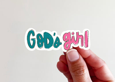God's Girl Vinyl Sticker - Kingfolk Co
