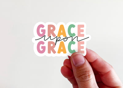 Grace Upon Grace Sticker - Kingfolk Co