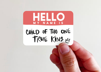 Hello My Name Is Sticker - Kingfolk Co