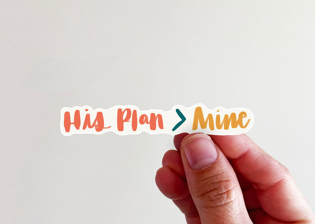 Thisplan Sticker His Plan > Mine Sticker – Kingfolk Co