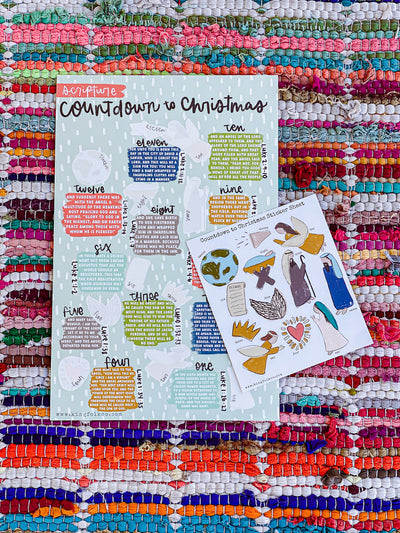 Scripture Advent Sticker Countdown - Kingfolk Co