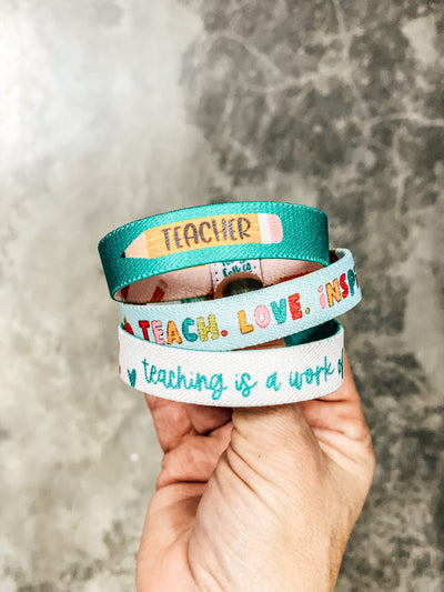 Teacher stretchy bracelet gift bundle - Kingfolk Co