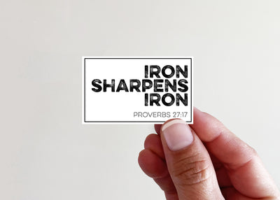 Iron Sharpens Iron Vinyl Sticker - Kingfolk Co