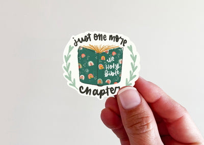 Just One More Chapter Vinyl Sticker - Kingfolk Co