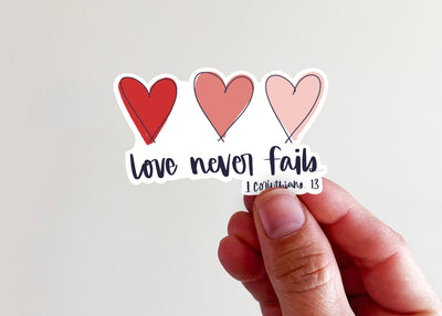 Love Never Fails Sticker - Kingfolk Co