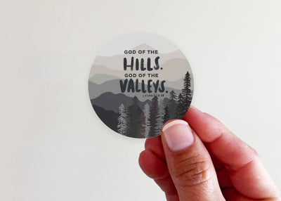 Mountain and Valleys Vinyl Sticker - Kingfolk Co