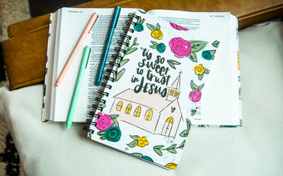 Church Floral Spiral Lined Notebook - Kingfolk Co