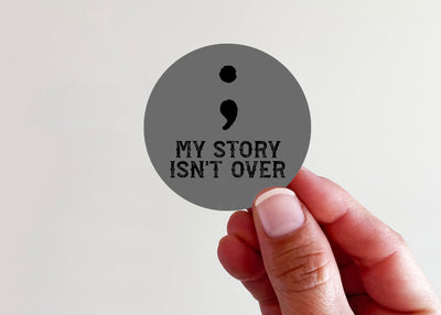 Semicolon Vinyl Sticker - Kingfolk Co