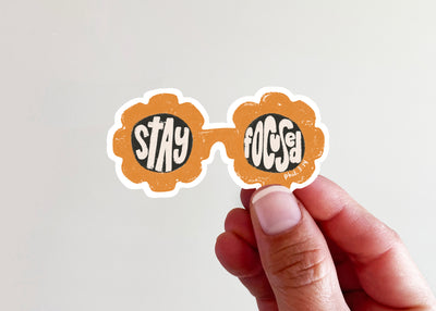 Stay Focused Sunglasses Vinyl Sticker - Kingfolk Co