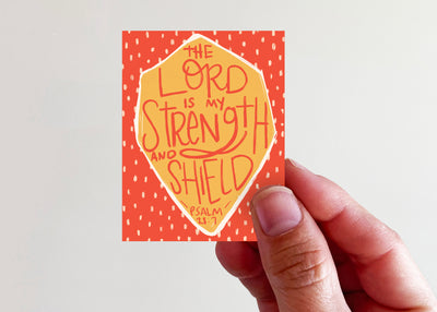 Strength and Shield Sticker - Kingfolk Co