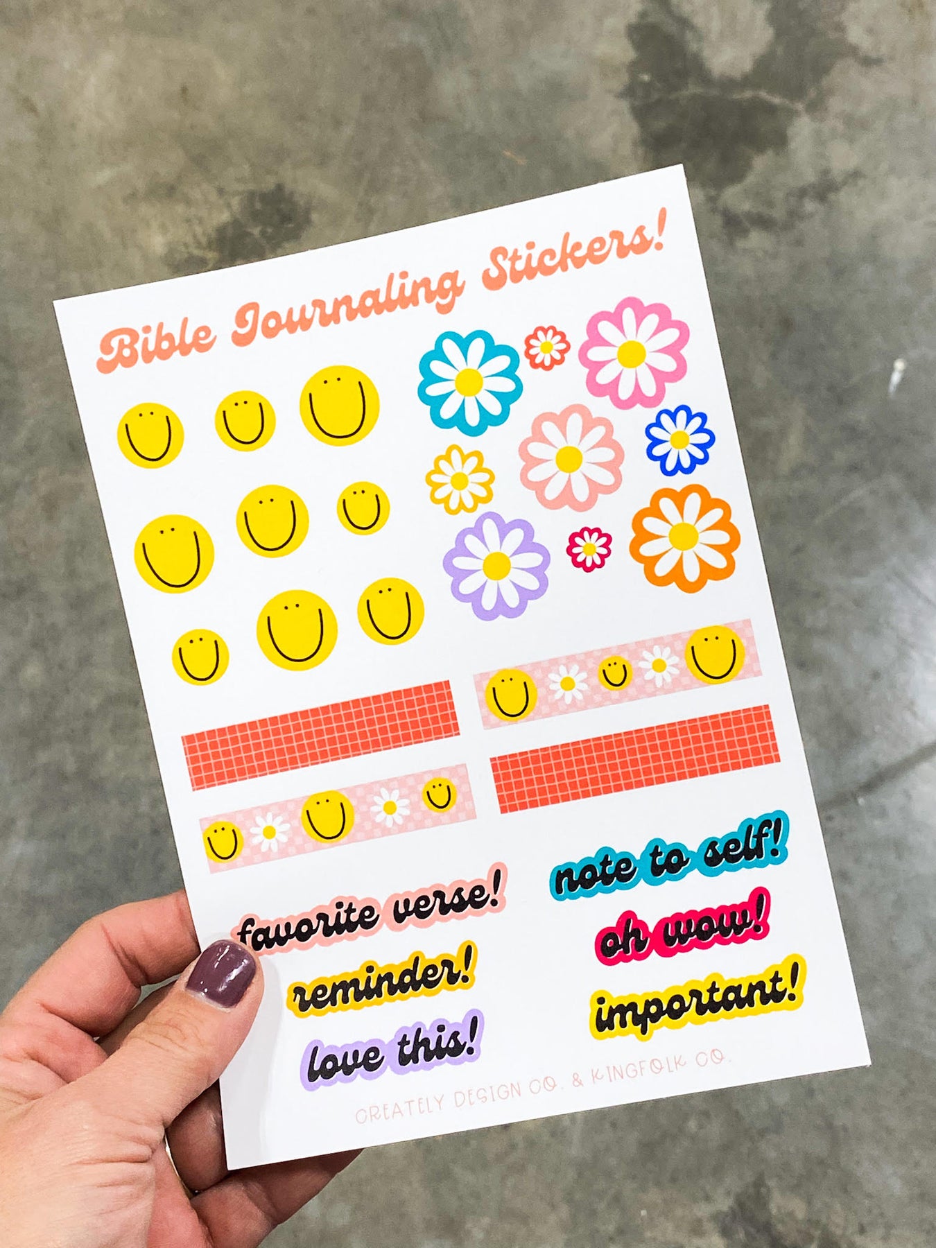 Bible Journaling Sticker Sheet